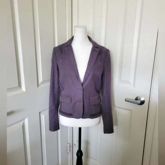 HEI HEI | Anthro | Delaine Cute Gray Gingham Blazer (SIZE 4) - Picture 4 of 16